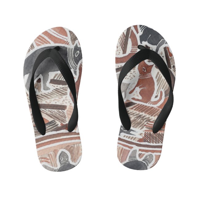 Australian Dreams Mythical Animals Snake Flip-Flop Kid's Flip Flops (Footbed)