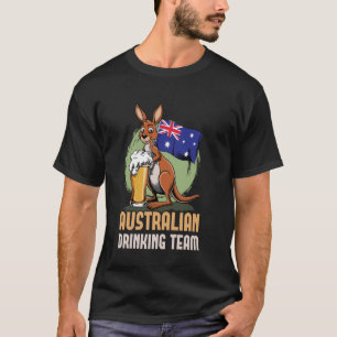 Australian Drinking Team Australian Flag Love Aust T-Shirt
