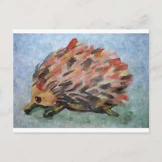 Australian echidna postcard