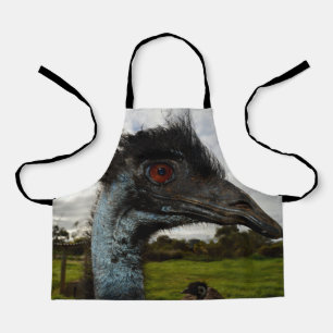 Australian Emu Face, Kids Full Print Apron