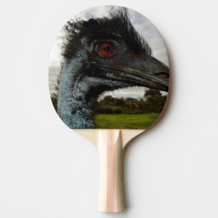 Australian Emu With Twinkling Eyes, Ping Pong Paddle