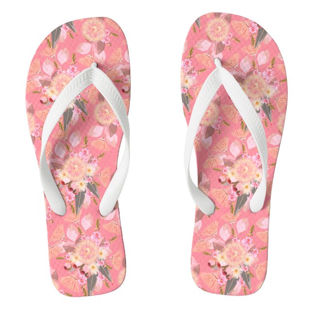 Australian Eucalyptus Blooms  Flip Flops (Footbed)