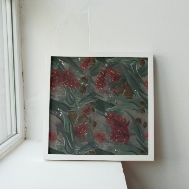 Australian Eucalyptus Bottle Brush Floral Poster (Creator Uploaded)
