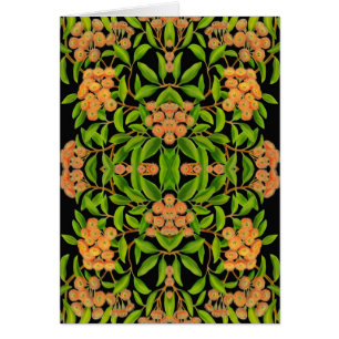 Australian Eucalyptus Flowers Card