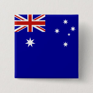 Australian flag 15 cm square badge