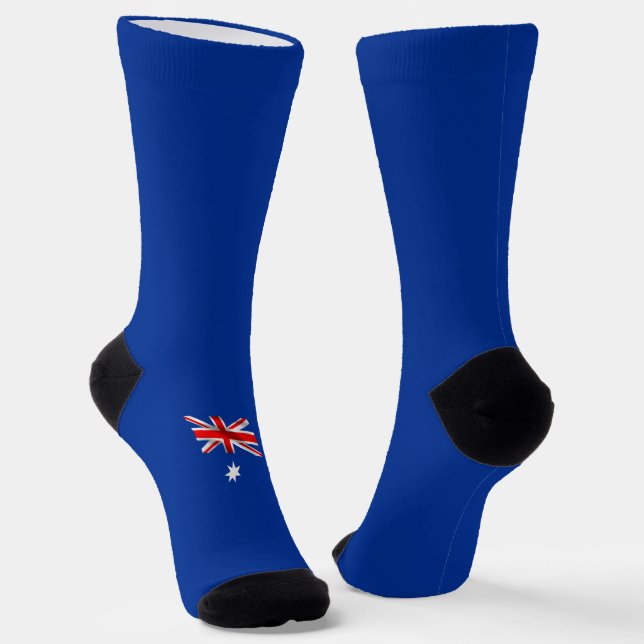 Australian flag and kangaroo socks (Angled)