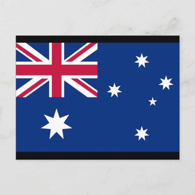 Australian Flag and Meaning Postcard (Front)