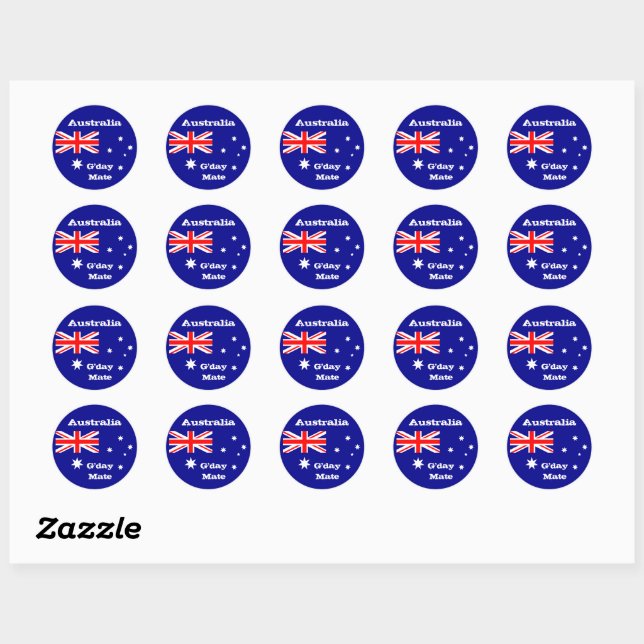 Australian flag & Australia fashion sticker /sport (Sheet)