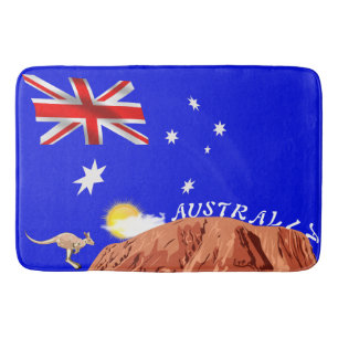 Australian flag bath mat