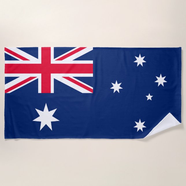 Australian Flag Beach Towel (Front)