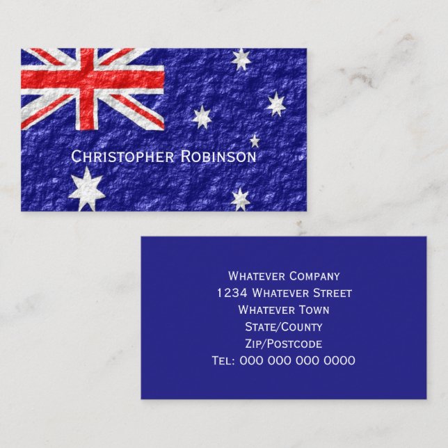Australian Flag Business Card (Front/Back)