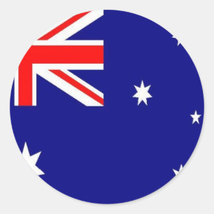 Australian Flag Classic Round Sticker