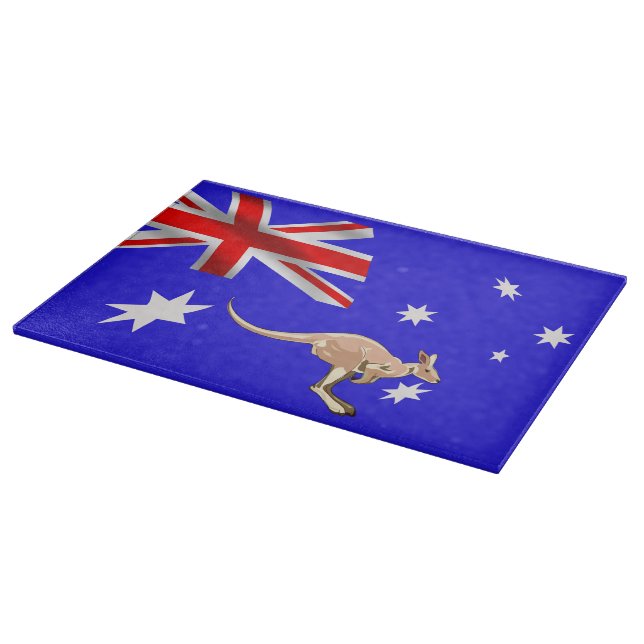 Australian flag cutting board (Corner)