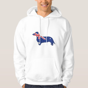 Australian Flag Dachshund Hoodie