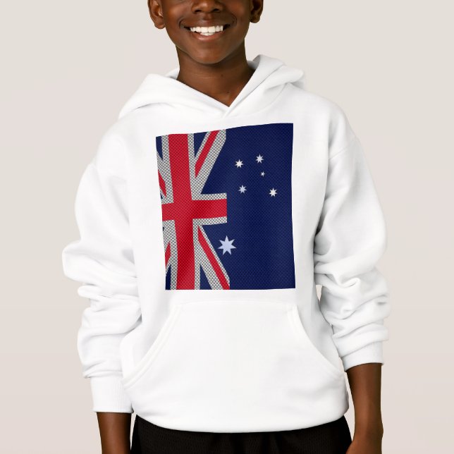 Australian Flag Design Carbon Fibre Chrome Style (Front)