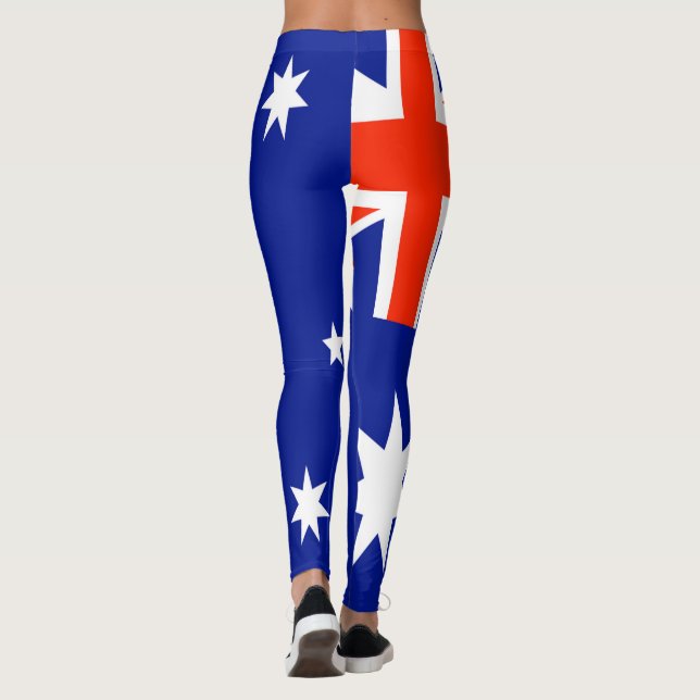 Australian Flag Design Leggings (Back)