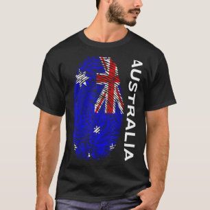 Australian Flag Dna Fingerprint Australia T-Shirt
