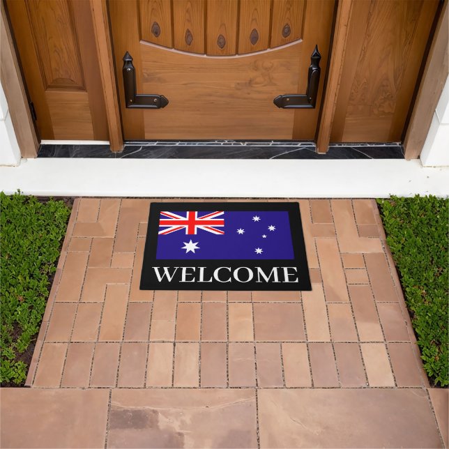 Australian flag doormat for home or business (Outdoor)