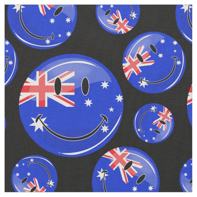 Australian Flag Fabric (Close Up)