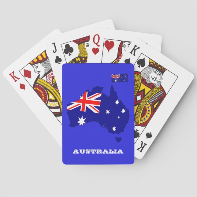 Australian Flag Games, Australia Playing Cards (Back)