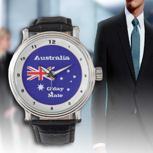 Australian Flag & G'day Mate, Australia / fashion Watch