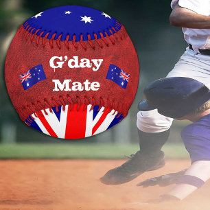 Australian Flag & G'day Mate, Australia / sports Baseball