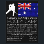 Australian Flag, Hockey Player, Camp Advertising Flyer<br><div class="desc">Australian Flag,  Hockey Player,  Camp Advertising Flyers By The Business Card Store.</div>