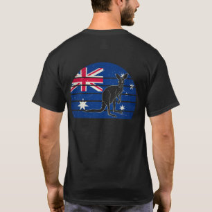 Australian Flag Kangaroo Australia Tee