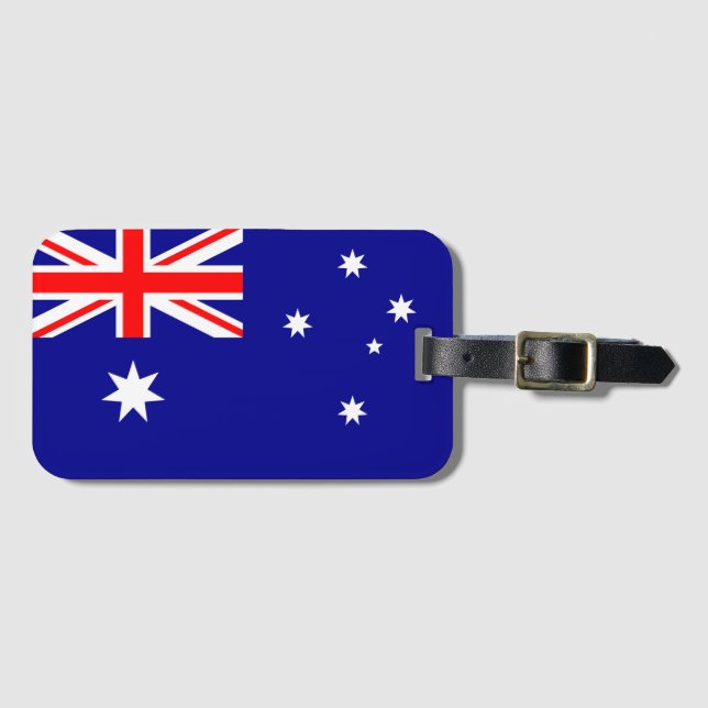 Australian Flag Luggage Tag (Front Horizontal)