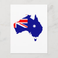 Australian flag map