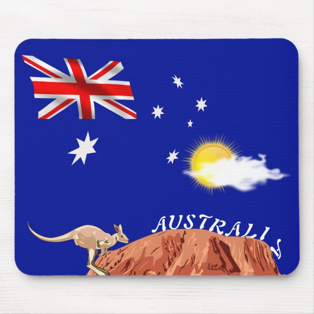 Australian flag mouse mat (Front)
