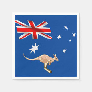 Australian flag napkin