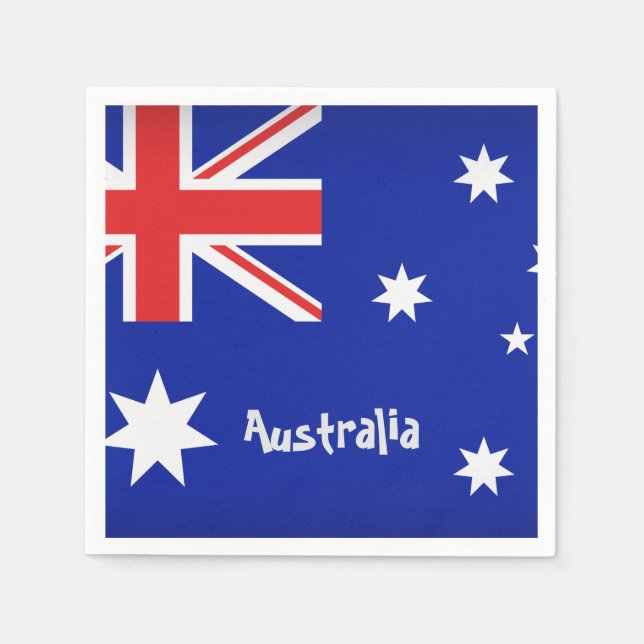 Australian Flag Napkin (Front)