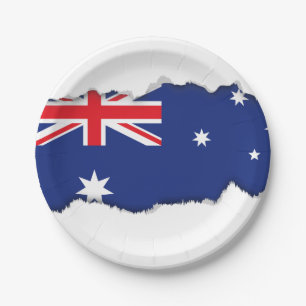 Australian Flag Paper Plate