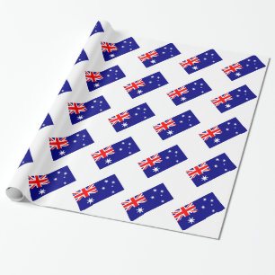 Australian Flag Pattern Union Jack Wrapping Paper