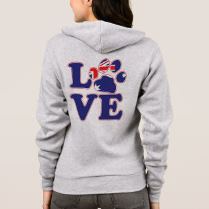 Australian Flag Paw Print Hoodie