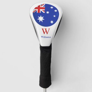 Australian Flag Personalised Golf Head Cover