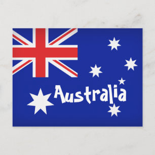Australian Flag Postcard