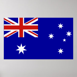 Australian flag poster