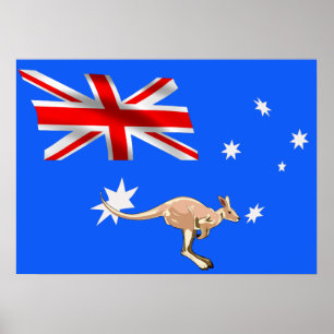 Australian flag poster