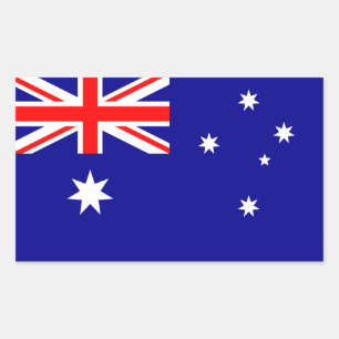 Australian Flag Rectangular Sticker