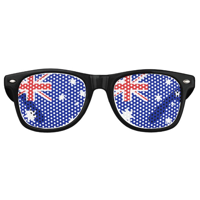 Australian Flag Retro Sunglasses (Front)