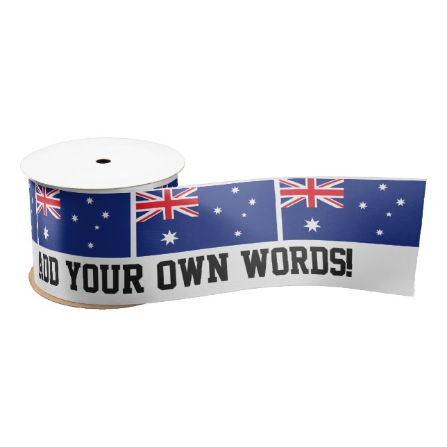 Australian Flag Satin Ribbon (Spool)