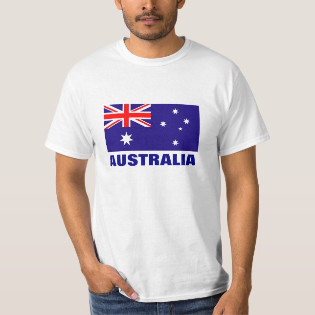 Australian flag t shirts (Front)