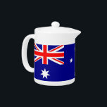 Australian Flag Teapot<br><div class="desc">Add a touch of Australian pride to your tea time with our exclusive teapot featuring the flag of Australia! Crafted with meticulous attention to detail, this teapot is more than just a functional item; it’s a celebration of Australia’s heritage and cultural pride. The vibrant design prominently displays the iconic Australian...</div>