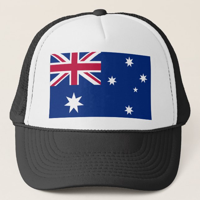 Australian flag trucker hat (Front)