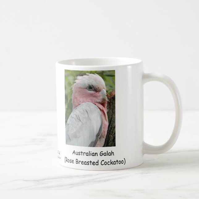 Australian Galah (Rose Breasted Cockatoo) Coffee Mug (Right)