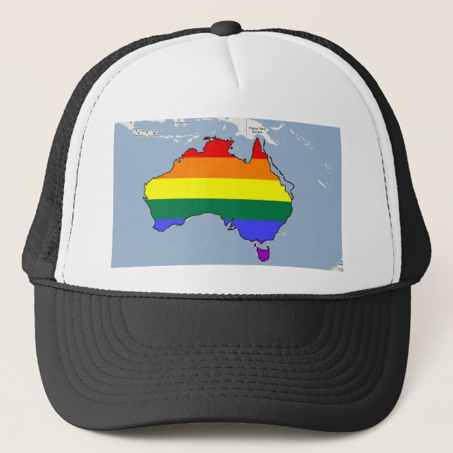 Australian GLBT Pride Trucker Hat (Front)
