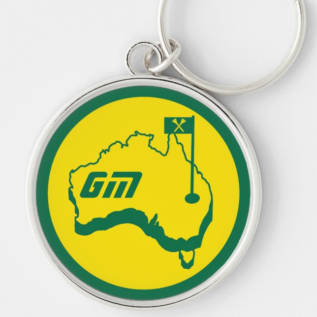 Australian Golfing Gifts Key Ring (Front)