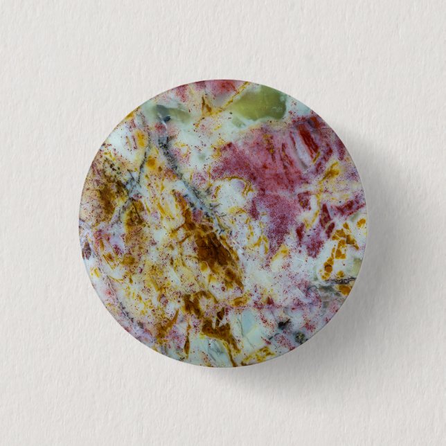 Australian Green Opalite Slab 3 Cm Round Badge (Front)